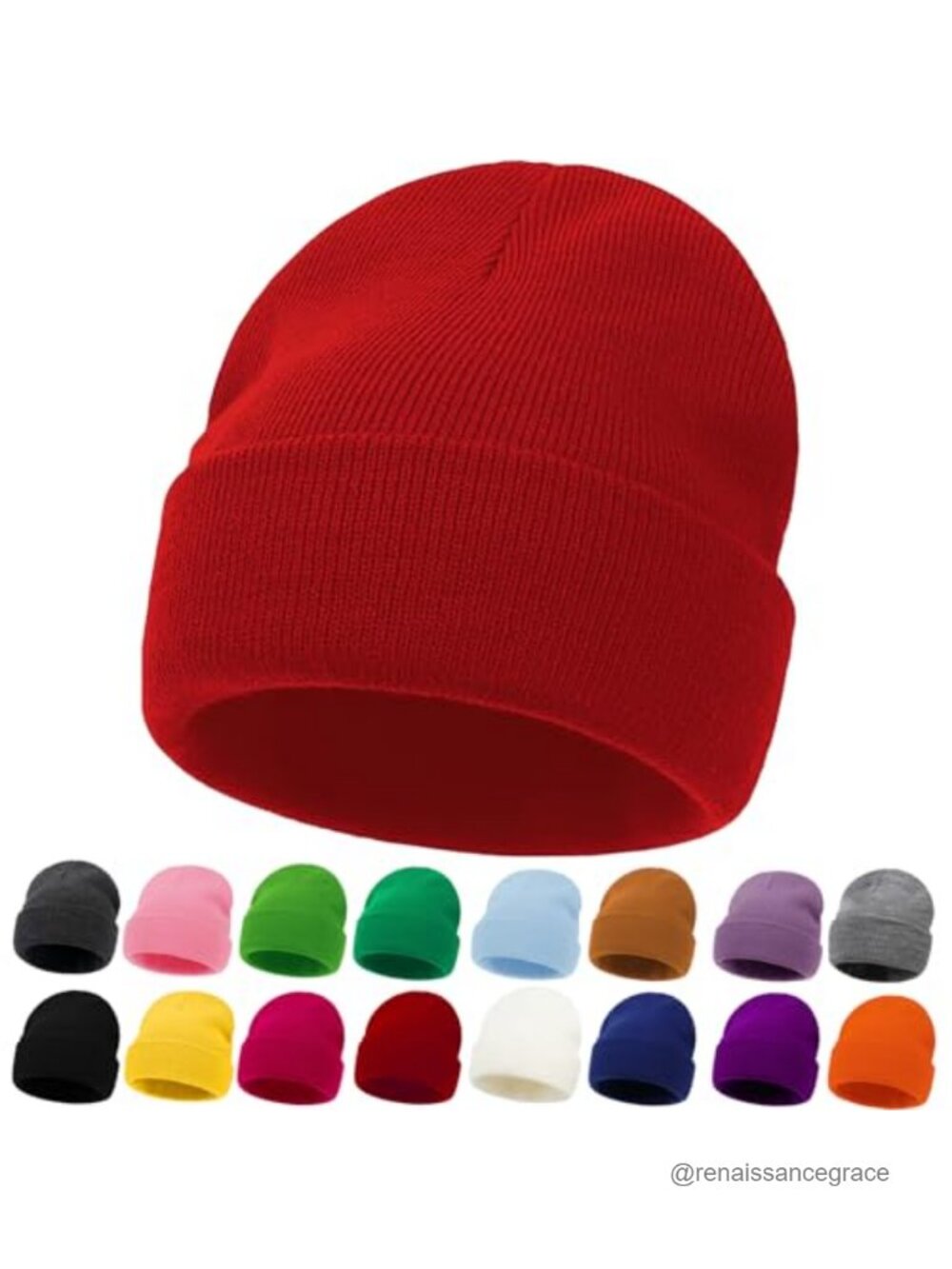 Kids Beanie Winter Hat Boys Girls Cuffed Knit Skull Cap Soft Stretchy